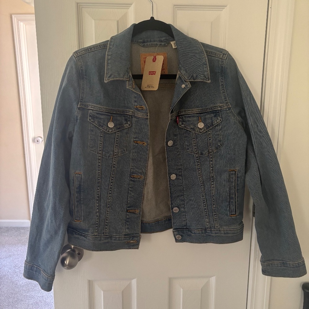 Levi’s Original Trucker Jacket Washed Look Stretch M Women’s